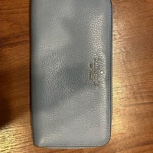 Kate Spade Light Blue Leather Clutch